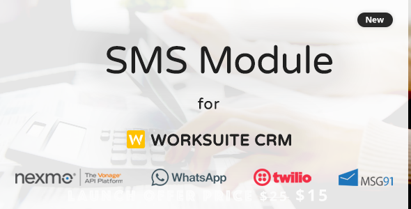 Download SMS Module For Worksuite CRM Nulled 
