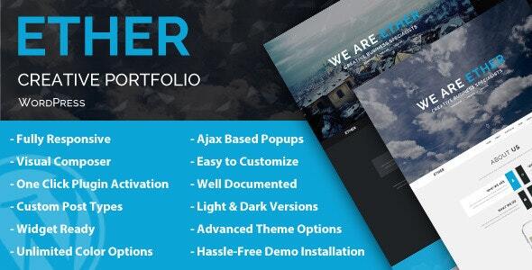 Download Ether – Creative Buisness Portfolio Template Nulled 