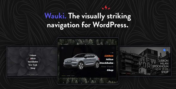 Download Wauki: Fullscreen WordPress Menu Nulled 