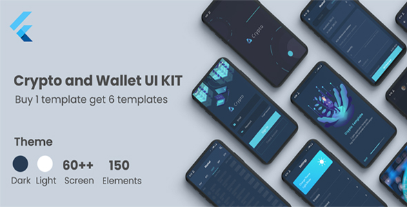 Download Flutter Crypto and Wallet UI KIT Template in flutter Nulled 