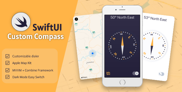 Download SwiftUI Custom Compass Nulled 