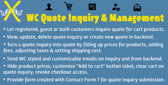 Download Woocommerce Quote Inquiry & Management Nulled 
