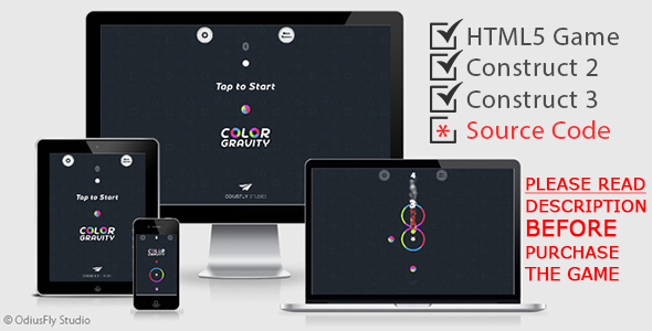 Download Color Gravity – HTML5 Game (Construct 2 + Construct 3) Nulled 