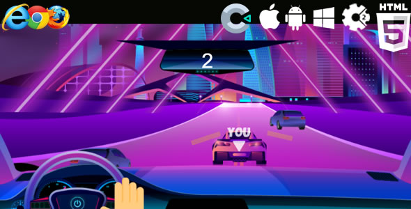 Download Cyber Racer Game – Construct 2 & 3 Nulled 