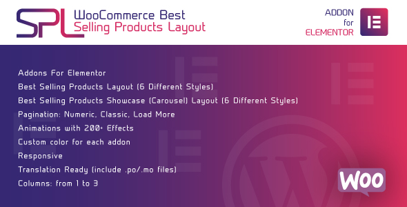 Download WooCommerce Best Selling Products Layout for Elementor – WordPress Plugin Nulled 