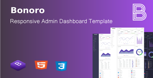 Download Bonoro – Responsive Admin Dashboard Template Nulled 