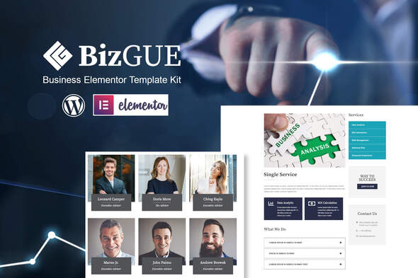 Download BizGUE – Business Elementor Template Kit Nulled 