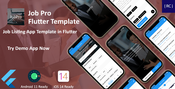Download JobPro – Job Listing App Template in Flutter Nulled 