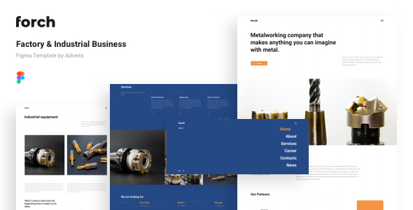 Download Forch – Factory & Industrial Business Figma Template Nulled 