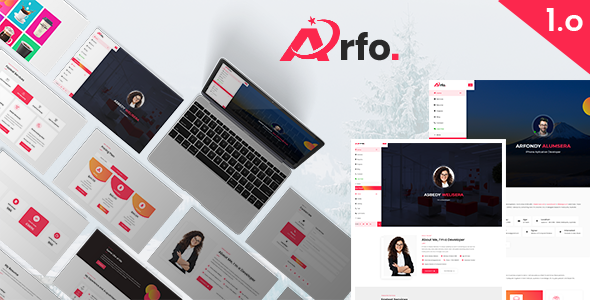 Download Arfo | Personal Portfolio Resume HTML5 Template Nulled 