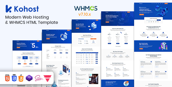 Download Kohost – Modern Web Hosting & WHMCS Template Nulled 