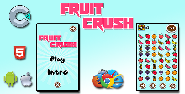 Download Fruit Crush – HTML5 Mobile Game Nulled 