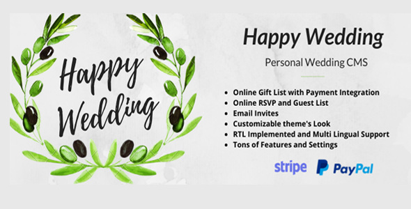 Download Happy Wedding – Personal Wedding & Invitation CMS Nulled 
