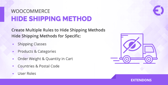 Download WooCommerce Hide Shipping Method for Product, Category & More Nulled 