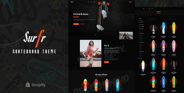 Download Surfr – Skateboard Single Product Shopify Theme Nulled 