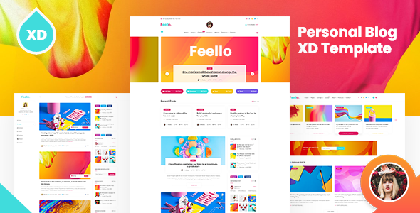Download Feello – Personal Blog XD Template Documentation Nulled 