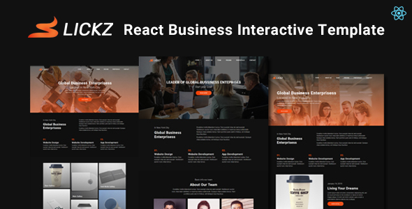 Download Slickz – React Business Interactive Template Nulled 