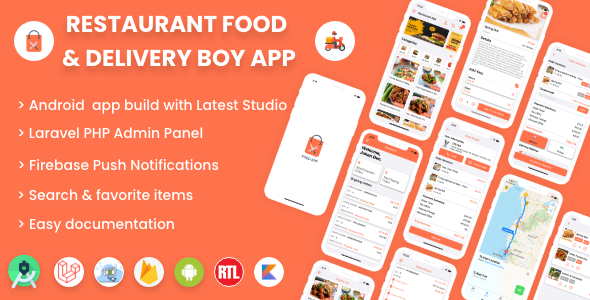 Download Single restaurant Android food ordering app with Delivery Boy and Admin Panel Nulled 