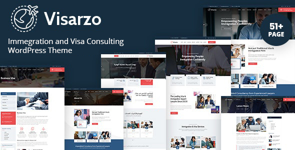 Download Visarzo – Immigration and Visa Consulting WordPress Theme Nulled 