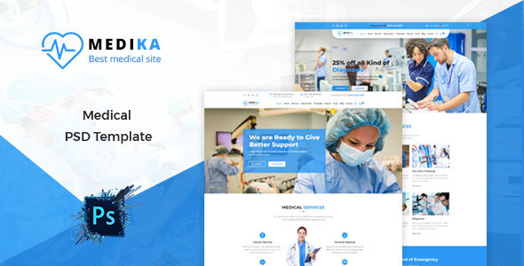 Download Medika – Health & Medical PSD Template Nulled 