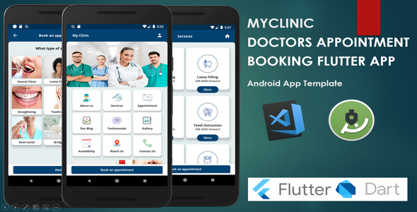 Download Myclinic – Doctors Appointment Booking App Template | Flutter Nulled 