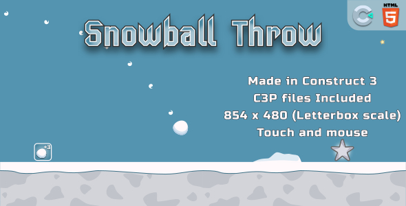 Download throwSnowball – HTML5 Casual Game Nulled 