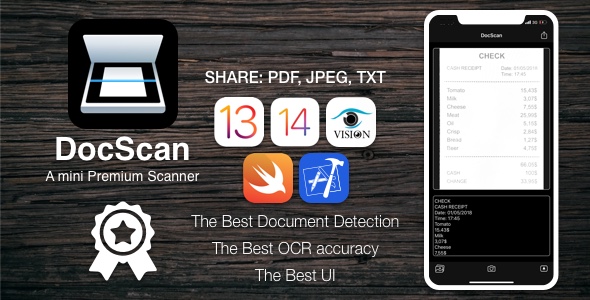 Download DocScan – A mini and Powerful mobile scanner for iOS Nulled 