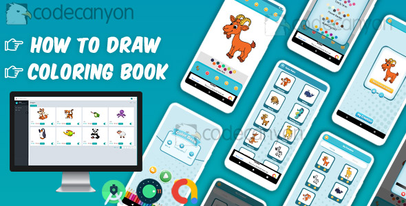 Download Drawing : Learn to Draw and Coloring book with admin panel ready to publish Nulled 