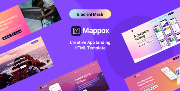 Nulled Mappox – App Landing Page free download