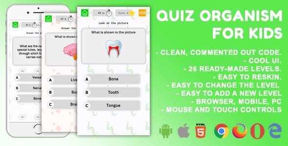 Download Quiz Organism For Kids. Mobile Game .c3p Nulled 