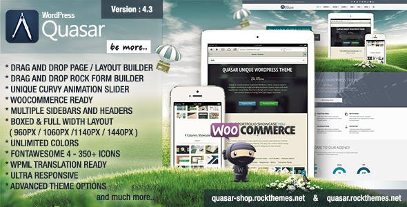Download Quasar – WordPress Theme with Animation Builder Nulled 