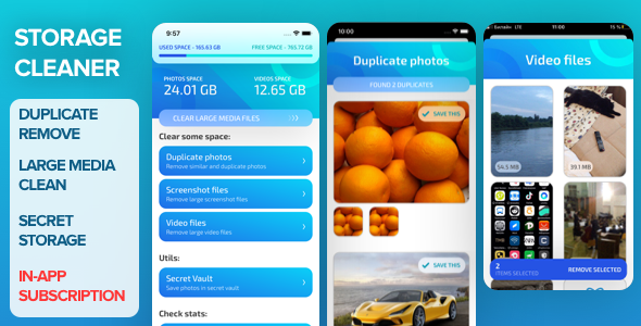 Download STORAGE CLEANER – Duplicate photos, large media Nulled 