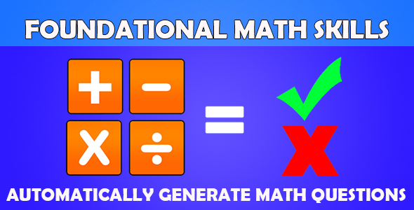 Download Math Skills (CAPX and HTML5) Auto Generate Math Questions Nulled 