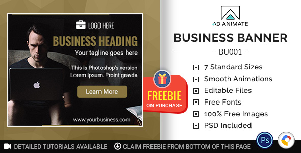 Download Business Banner – HTML5 Ad Template (BU001) Nulled 