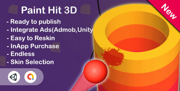 Download Paint Hit 3D (Unity Game+Admob+iOS+Android) Nulled 