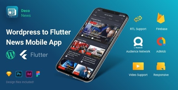 Download Deco News – Flutter Mobile App for WordPress Nulled 
