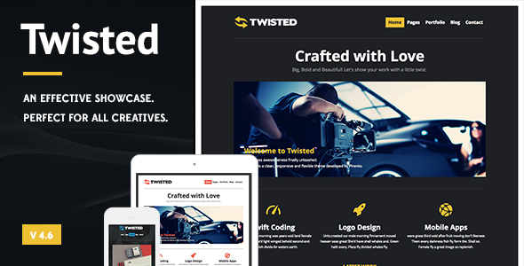 Download Twisted – Showcase WordPress Theme Nulled 
