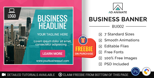 Download Business Banner – HTML5 Ad Template (BU002) Nulled 