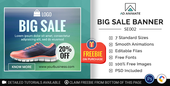Download Shopping & E-commerce | Big Sale Banner (SE002) Nulled 