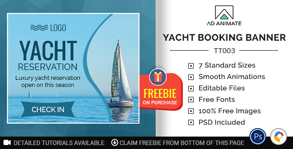 Download Tour & Travel | Yacht Booking Banner (TT003) Nulled 