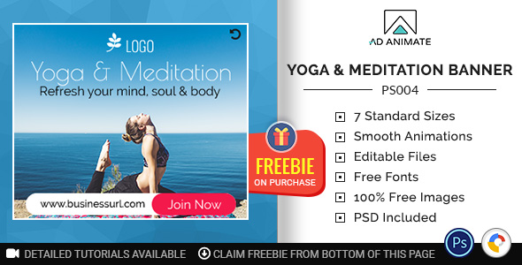 Download Professional Services | Yoga & Meditation Banner (PS004) Nulled 