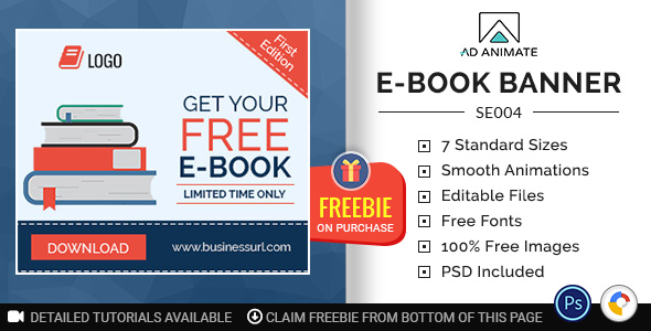 Download Shopping & E-commerce | E-book Banner (SE004) Nulled 