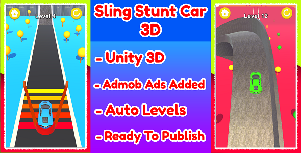 Download Sling Stunt Car 3D Game Unity Source Code Nulled 