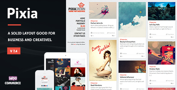 Download Pixia – Showcase WordPress Theme Nulled 