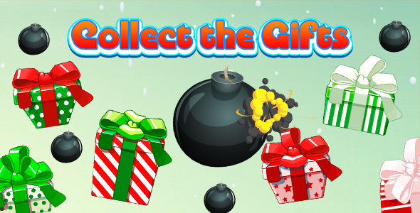 Download Collect The Gifts Game (CAPX and HTML5) Christmas Game Nulled 