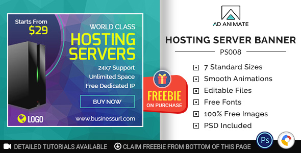 Download Professional Services | Hosting Server Banner (PS008) Nulled 