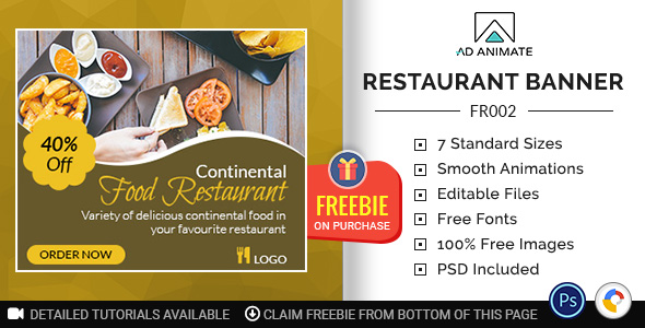 Download Food & Restaurant | Restaurant Banner (FR002) Nulled 