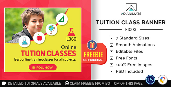 Download Education & Institute | Tuition Class Banner (EI003) Nulled 