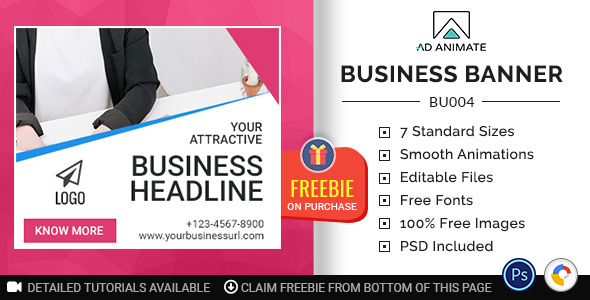 Download Business Banner – HTML5 Ad Template (BU004) Nulled 