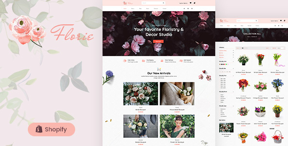 Download Florie – Florist and Flower Shop Shopify Theme Nulled 